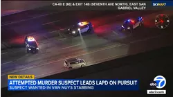 Attempted murder suspect leads officers on dangerous high-speed chase