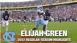 Elijah Green 2022 Regular Season Highlights | North Carolina RB