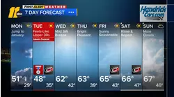 Overnight weather forecast