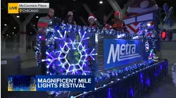 Mag Mile Lights Parade Winter Wonderland float