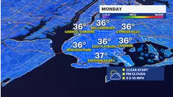 Light snow possible Monday in Brooklyn before midweek warmup