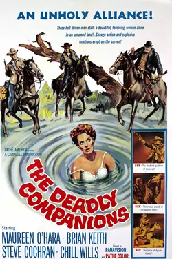 Brian Keith, Maureen O'Hara, THE DEADLY COMPANIONS - Directed by Sam Peckinpah