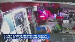 Crash-and-grab thieves slam stolen car into SW Side business: VIDEO