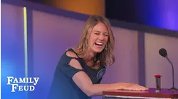 Funny moment! Ibum bumps Andy! | Family Feud