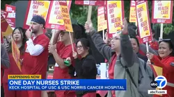 More than 1,400 nurses go on strike at 2 USC hospitals in Boyle Heights