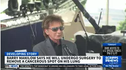 Barry Manilow undergoing surgery to remove cancerous spot