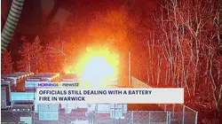 Warwick officials expected to give update on fire at battery storage facility