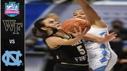 Wake Forest vs. North Carolina ACC Women's Basketball Tournament Highlights (2021)