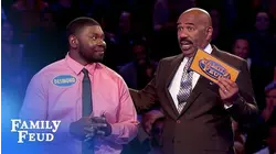 Celeste and Desmond chase $20,000! | Family Feud