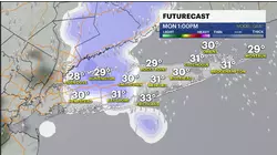 Overnight flurries ahead of cold Sunday on Long Island