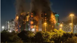 Fire Engulfs High-Rise Buildings, Killing at Least 4 in Hong Kong