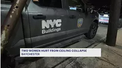 2 injured in Baychester catering hall partial ceiling collapse