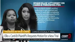 Cardi B Accuser Seeks New Trial; Cites Pen Throwing Incident