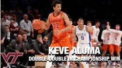 Keve Aluma Racks Up A Double-Double In ACC Championship Win