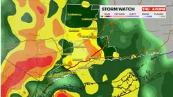 STORM WATCH: Heavy rain and gusty winds to lash CT tomorrow; windy Halloween Friday