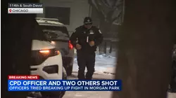 Cop shot in vest, 2 others hurt in South Side exchange of gunfire: CPD