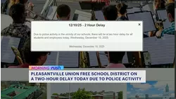 Pleasantville schools on 2-hour delay as police search for suspect in domestic incident