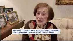 100-year-old Brooklyn woman, Holocaust survivor, shares on-camera moment with President Trump