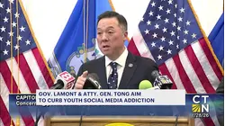 Gov. Lamont and AG Tong announce plans to combat youth social media addiction