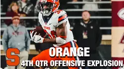 Syracuse's 4th Quarter Offensive Explosion