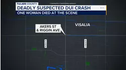 Woman killed after being ejected from car in Visalia crash, police say