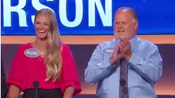 Sorry, Dad! Steve Harvey demos Melanie's answer.