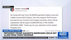 Could Americans actually get $2,000 from tariff revenue?