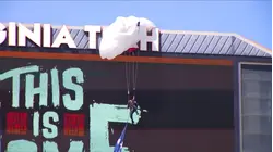 Parachutist Slams into Jumbotron at Virginia Tech Spring Game
