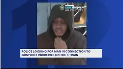 Police search for man responsible for 2 gunpoint robberies aboard 6 train