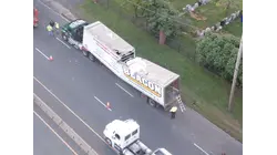 Tractortrailer buckles on Route 1 & 9 in Linden, triggering lane closures and delays