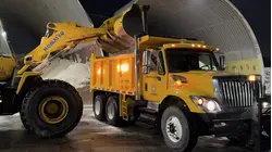 Road crews make ready for Sunday's snowfall on Long Island