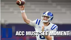 Duke's Jarrett Garner Takes The Chase Brice Pass 52-Yards For A Score | ACC Must See Moment