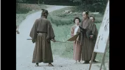 Duel between a wimpy samurai and a powerful man