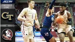 Georgia Tech vs. Florida State Condensed Game | 2020-21 ACC Men's Basketball
