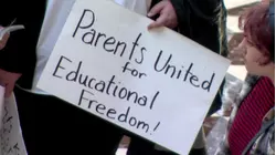Hundreds protest homeschooling and vaccine changes at CT Capitol