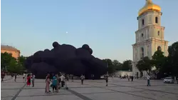 From Kyiv to Burning Man: 'Black Cloud' art display carries chilling message