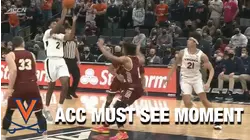 Virginia's Reece Beekman Lops It To Kadin Shedrick For The And-1 | ACC Must See Moment