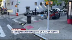 2 men slashed with machete in Fordham