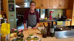 Scallop Tostadas with Salsa Macha