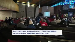 New Rochelle holds rally in support of NY AG Letitia James ahead of federal trial