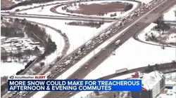 More snow forecast for PM commute Monday