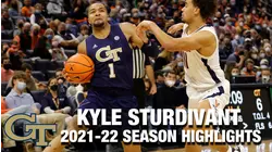 Kyle Sturdivant Regular Season Highlights | Georgia Tech Forward