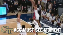 Georgia Tech's Dabbo Coleman Explosive Two-Hand Block | ACC Must See Moment