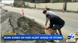 Burn zone areas on high alert ahead of storm