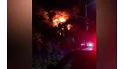 House fire shuts down Route 9W in South Nyack