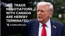 Trump ends trade talks with Canada