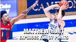 Duke's Matthew Hurt Explodes For 37 Points