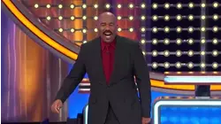 Steve Harvey does a striptease! Check out his stripper name! | Family Feud