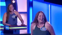 Kim's got moves! Can she make it rain?? | Family Feud