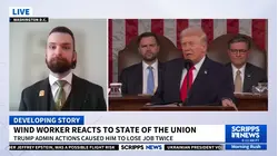 Wind worker who lost job twice under Trump reacts to his State of the Union address